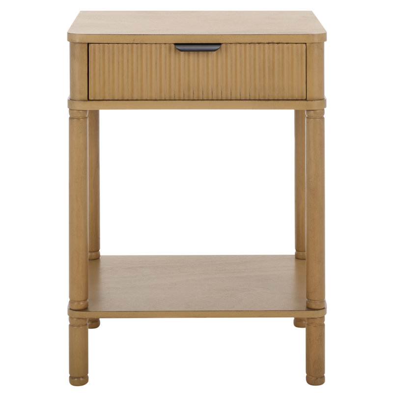 Remo 1 Drawer Accent Table, Brown