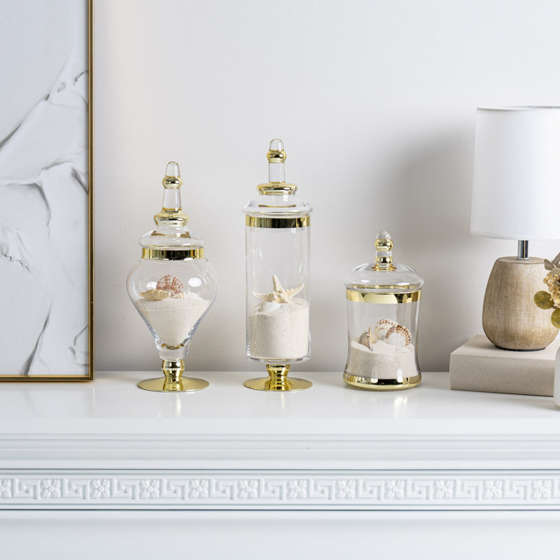 Kitchen Lid Glass Jars Canister Set