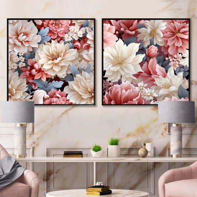 Hudgens - Floral Square Collage Set Of 2