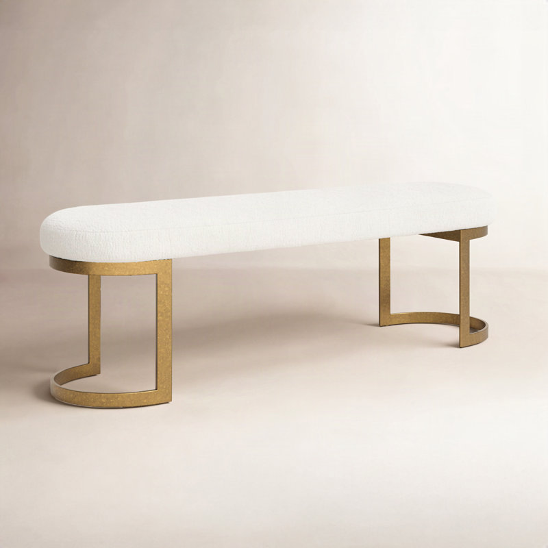 Banc rembourré April, Or
