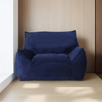 Large Velvet Bean Bag Chair & Lounger by Trule