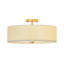 Plafonnier semi-encastré cylindrique en tissu 4 lumières-1491124934