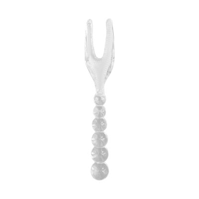 Glass tableware Bead Kitchen Dining Table Spoon Fork Transparent Household