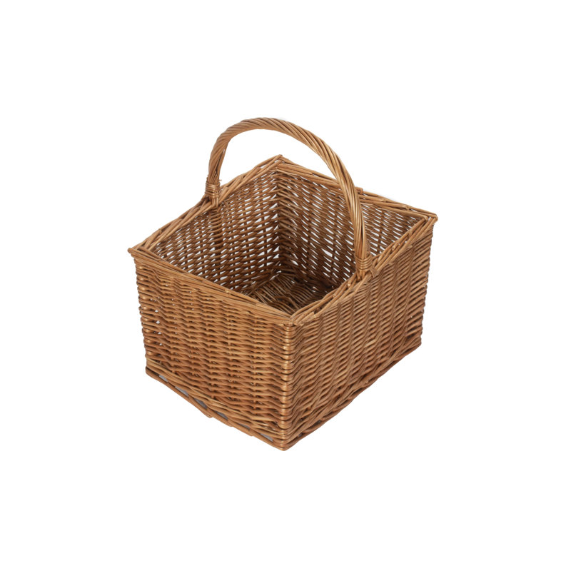 Wicker Butcher Shopping Basket