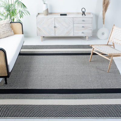 Amoy Flatweave Cotton Geometric Area Rug