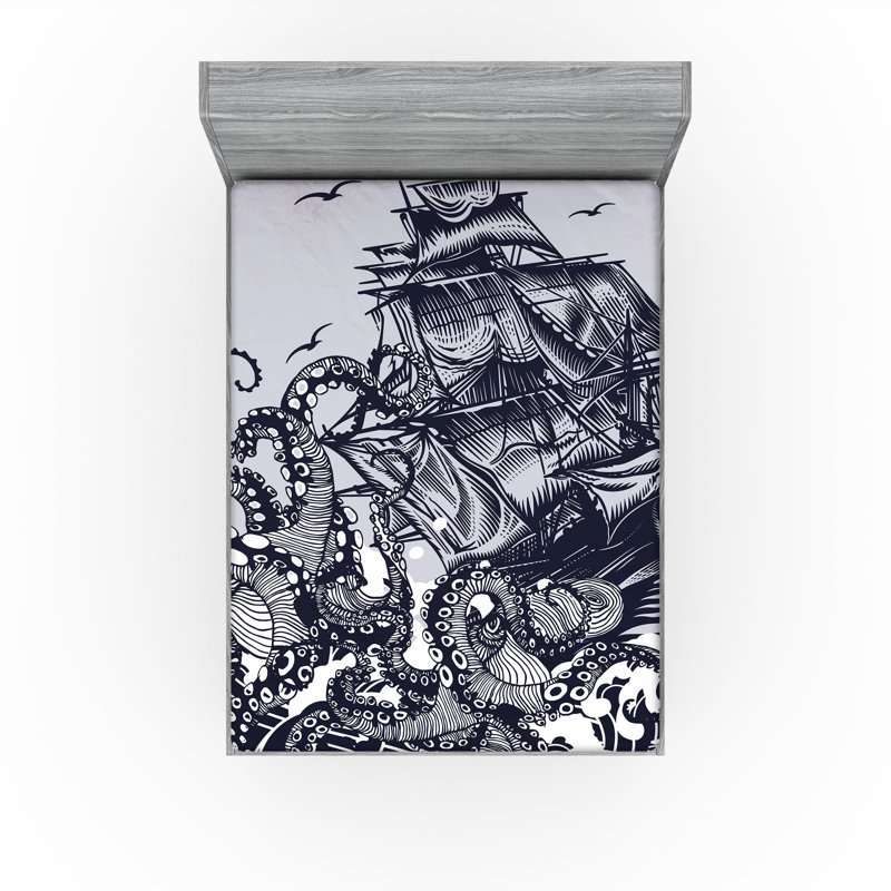 Ensemble de 2 draps-housses Ambesonne, Drap-housse pour très grand lit californien