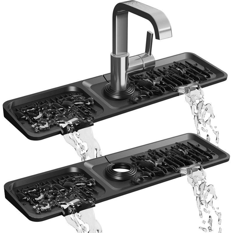 Sink Splash Guard Behind Faucet
