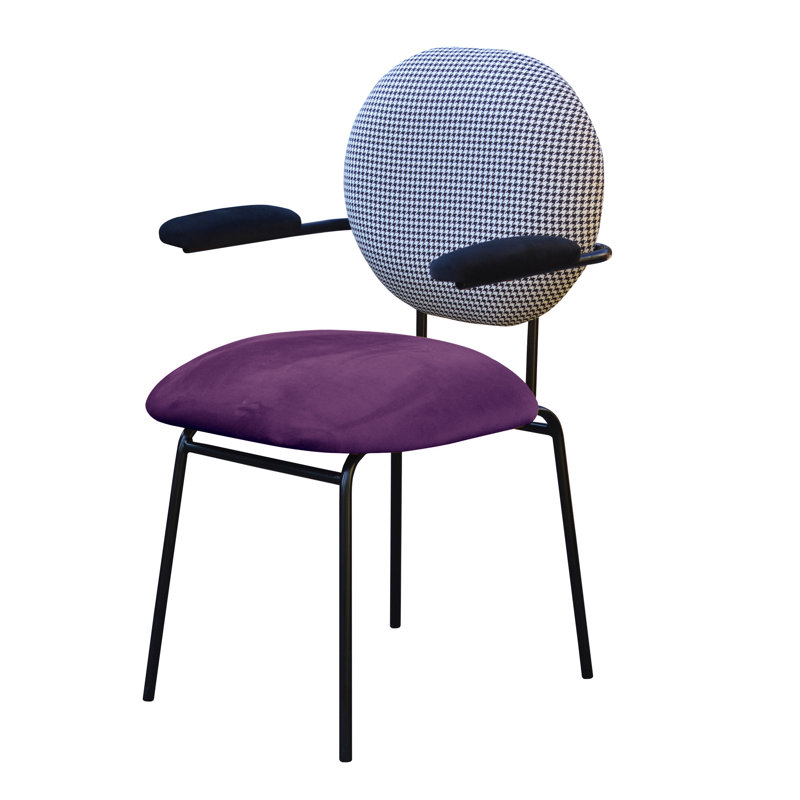 Plum Velvet Armchair, Violet