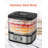 COMMERCIAL CHEF Food Dehydrator with 5 Adjustable Height Trays, Stainless Steel