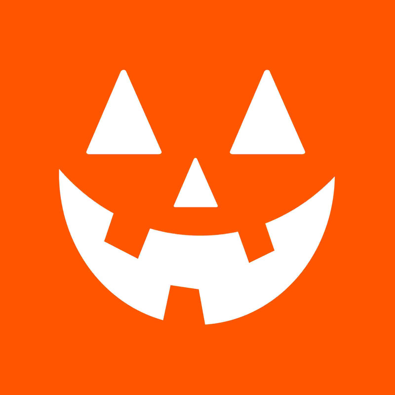 " Jack-O-Lantern ", 12" H x 12" W  