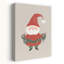 Charming Christmas Gnome Contemporary Winter Wall Art Print by Mathieu - Wrapped Canvas Print-1476631378