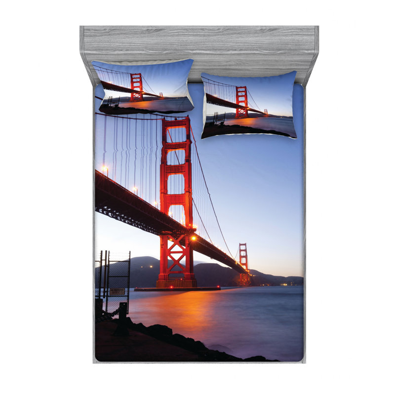 Microfiber Sheet Set, Full Sheet Set with Fitted Sheet