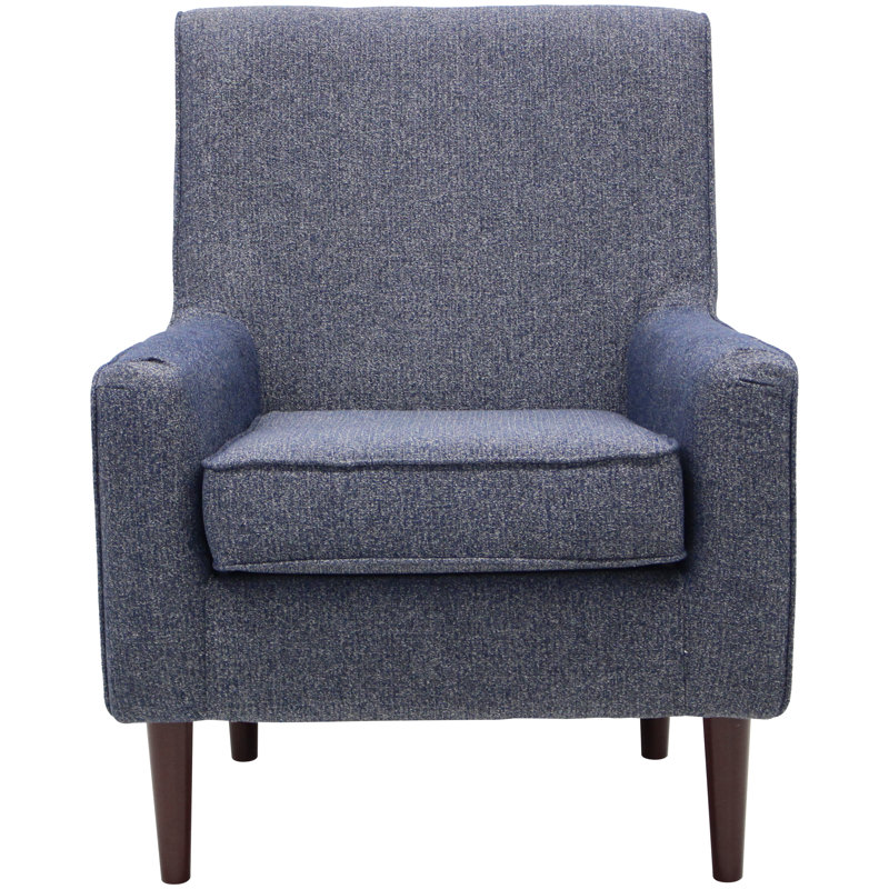 Fauteuil en polyester 71,12 cm de large Feurstein, Terrasse bleu marine