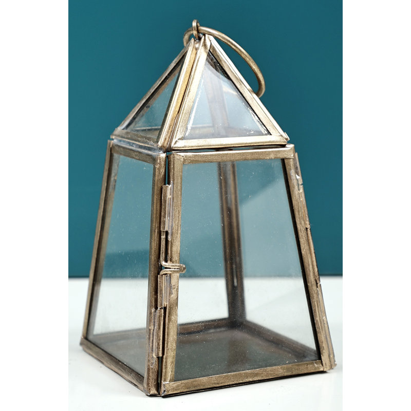 6'' H Glass Tabletop Lantern