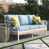 Blue Cushion/ White Frame
