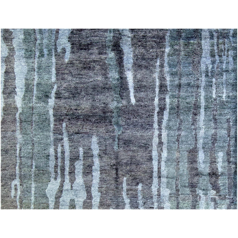 Abstract Area Rug in Brown