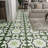 24 In. X 120 In. 4 Mil Dark Green Peel & Stick Vinyl Sheet Flooring, Cut To Length, Self Adhesive Flooring Roll