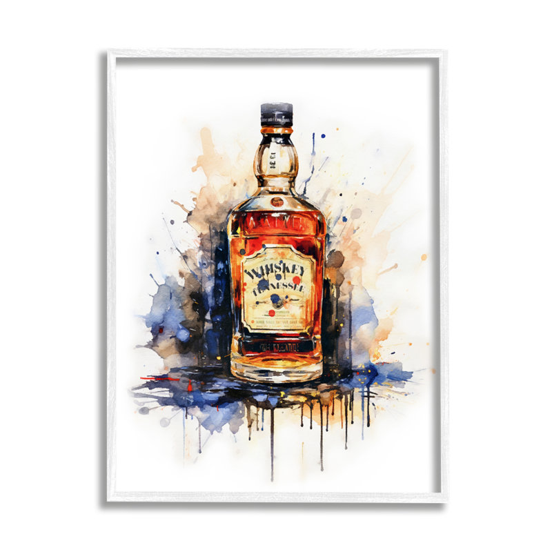 Whiskey Modern Splash par Amanda Greenwood, H 20 po x l 16 po x P 1,5 po, Estampe numérique Farmhouse