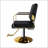 Hydraulic Salon Chair With 360° Swivel, Non-Tilting Design, And High-Density Memory Foam For Ultimate Comfort And Durability