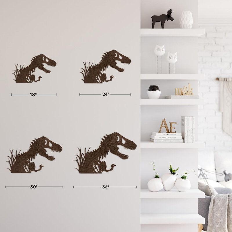 Décoration murale en métal, H 20 po x l 30 po x P 0,05 po, Bronze