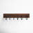 Haverly 6 - Hook Wall Mounted Coat Rack in Brown