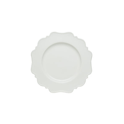 Red Vanilla Pinpoint White 8" Salad Plate