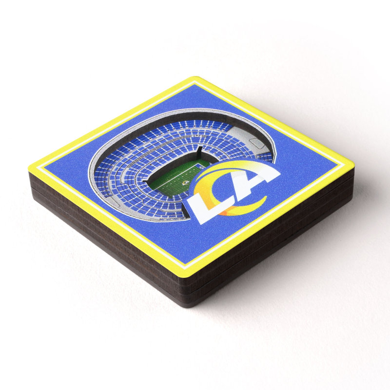 YouTheFan NFL 3D StadiumView Magnets, NFL Los Angeles Rams