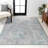 Twinar Modern Abstract Gray/Turquoise Rug-317718790