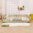 Queen Floor Bed With Safety Guardrails-2120676066