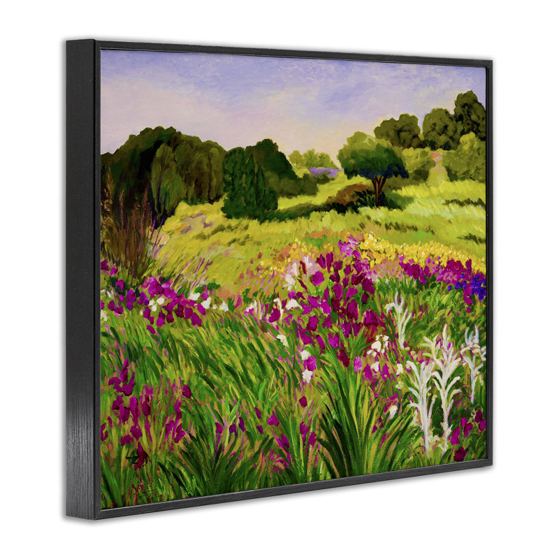 Giclée encadrée, décorée par Lee Ann Zirbes, H 11 po x l 14 po, Giclée encadrée noir minuit