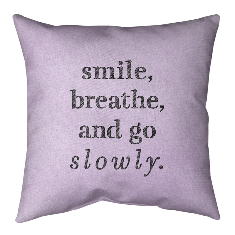 Coussin de sol, Mauve / Noir, 40 po x 40 po
