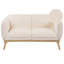 Sofa 2 Seater Tamirra Boucle Light Beige-19919456