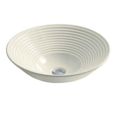 Turnings Ceramic Circular Vessel Bathroom Sink
