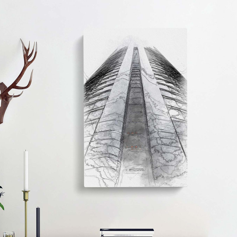 Sketching the Architecture Vol.50 - Wrapped Canvas Drawing - Wrapped Canvas, 60cm H x 40cm W x 3cm D