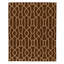 Flatweave Wool Area Rug in Espresso