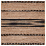 Margate Striped Handmade Hand-Loomed Area Rug in Brown/Black