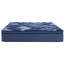 Matelas compressé et très grand 14 po avec housse super douce bleue, unité de poche, couches de mousse à mémoire de forme, mousse roulée, couches