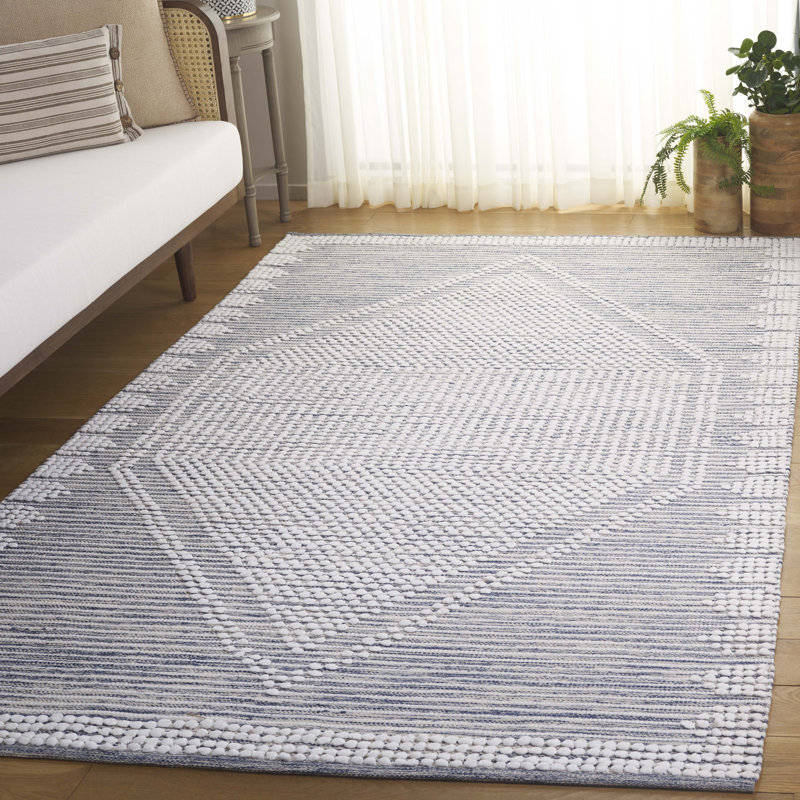 Talala 981 Area Rug In Navy / Ivory, Rectangle 5' x 8'