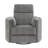 Charcoal Chenille  Glider Recliner with Swivel-207690755