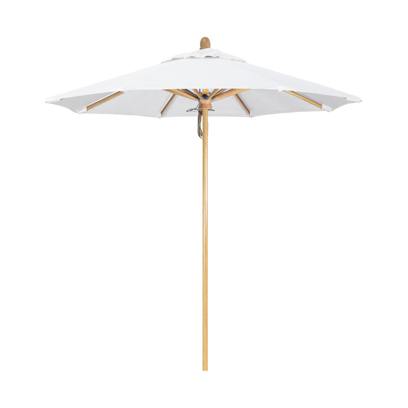 SunbrUmbrella marché de 7,5 pi Meridien Series, Toile Sunbrella® naturel, Chêne rouge
