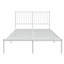 Metal Bed Frame with Headboard White-275720867