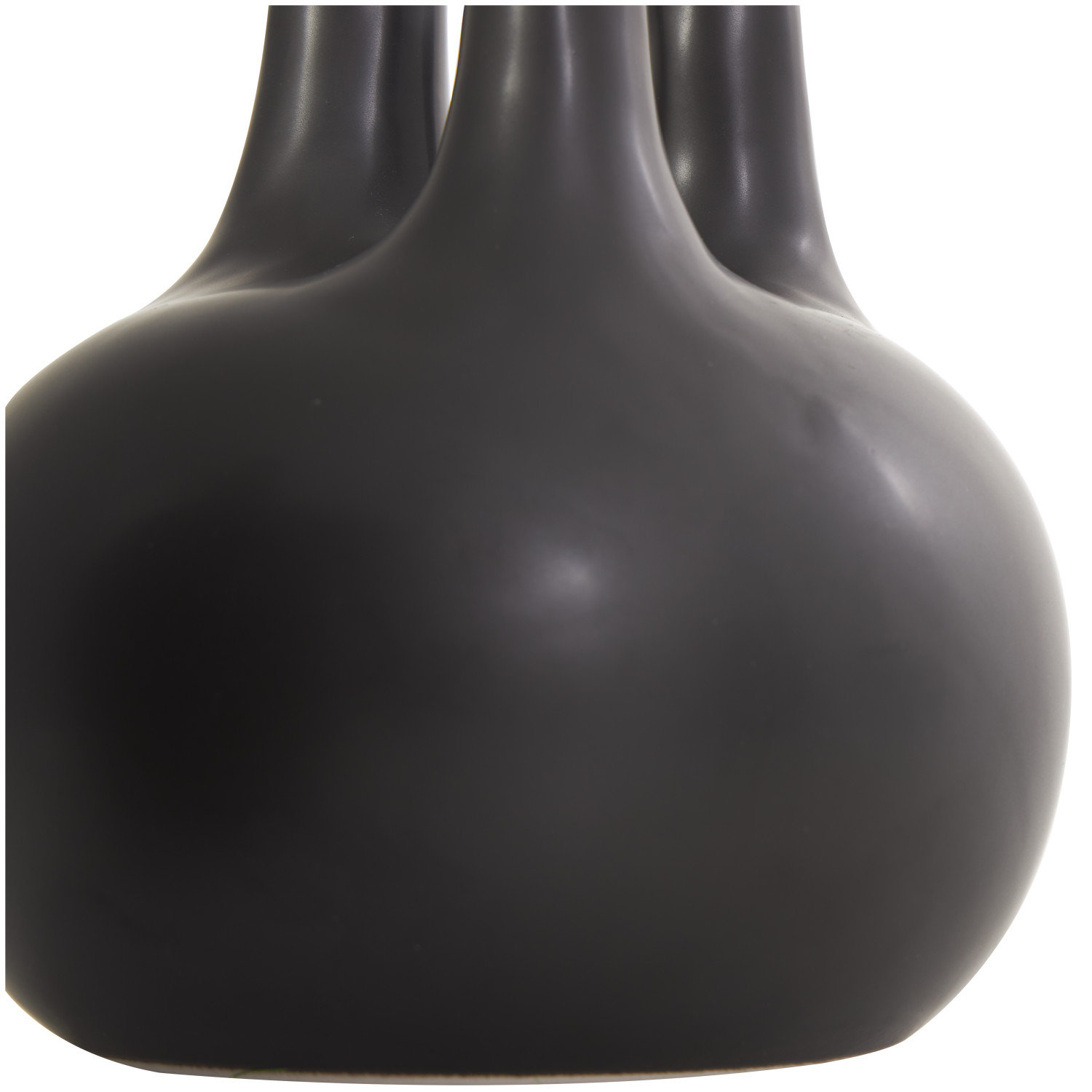 Horsham Dolomite Table Vase, Black, 7.2"H x 6.15"W x 6.2"D