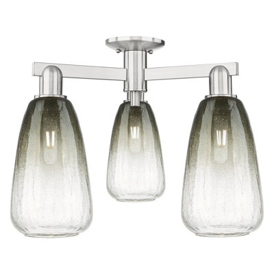 Jacquette - 3 Light Semi-Flush Mount