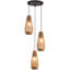 Luminaire suspendu en rotin 3 lumières Camesha