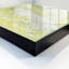 Key storage box, Opens to the left, 30x30x5, White, A figure resting in a meadow among flowers, 