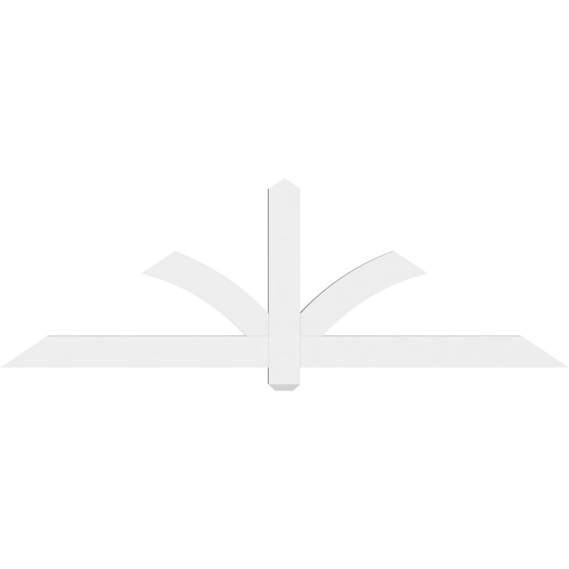 Support pour pignon en PVC Redmond, H 24 po x l 72 po (pas: 8/12), P 2 po x F 4 po