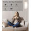 Lampe sur pied à DEL pour le salon, lampes sur pied à intensité variable avec interrupteur au pied, lampe sur pied à température de couleur personnalisée avec abat-jour-1393783453