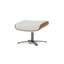 Repose-pieds en cuir véritable 20,5 po Ingrassia, blanc Baja-301331231