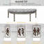 Banc de lit semi-circulaire à bout capitonné