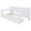 Lit de jour simple en bois avec 3 tiroirs, ports USB et bureau, blanc-1827950480-1827950479